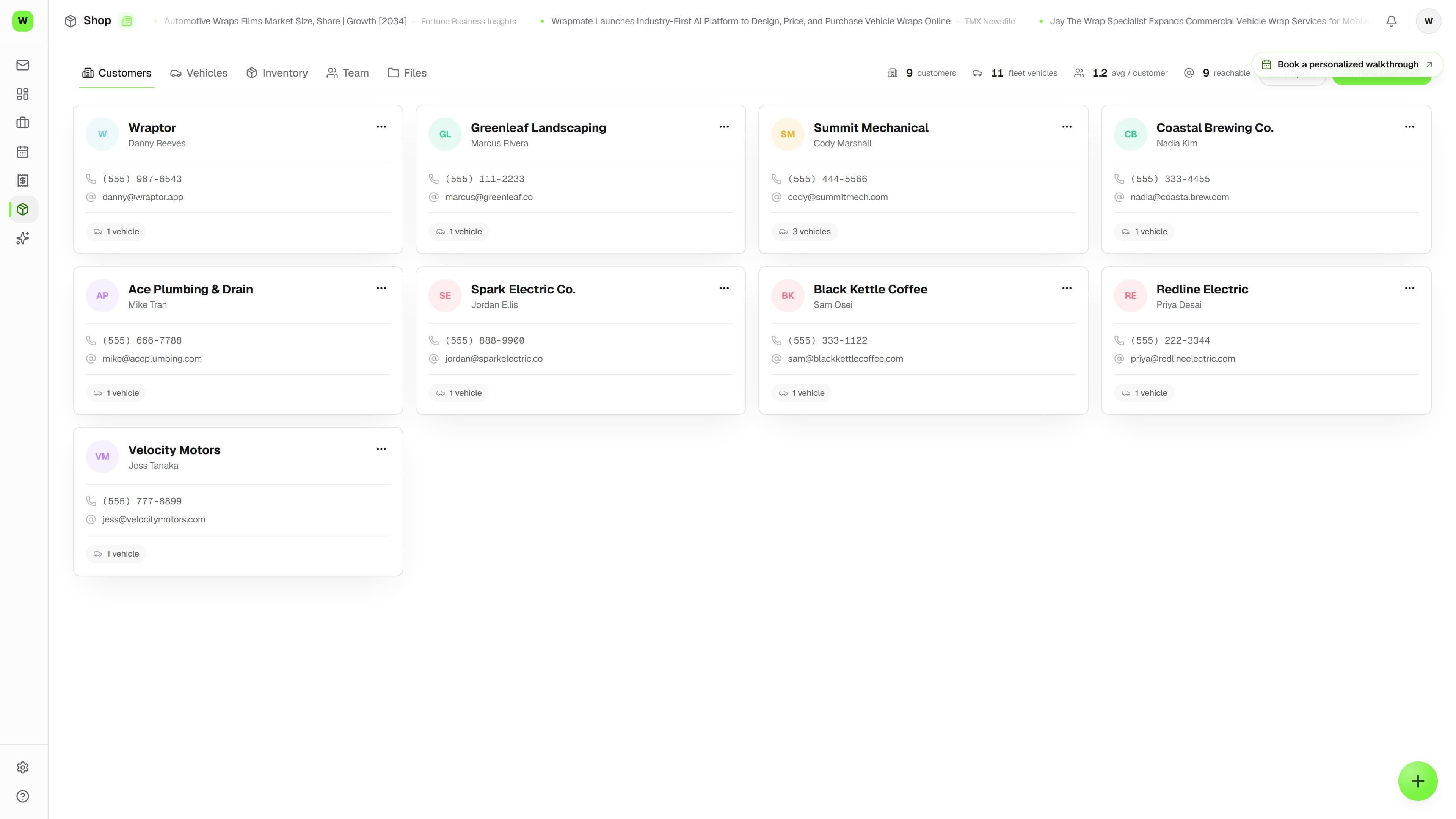 CRM in Wraptor
