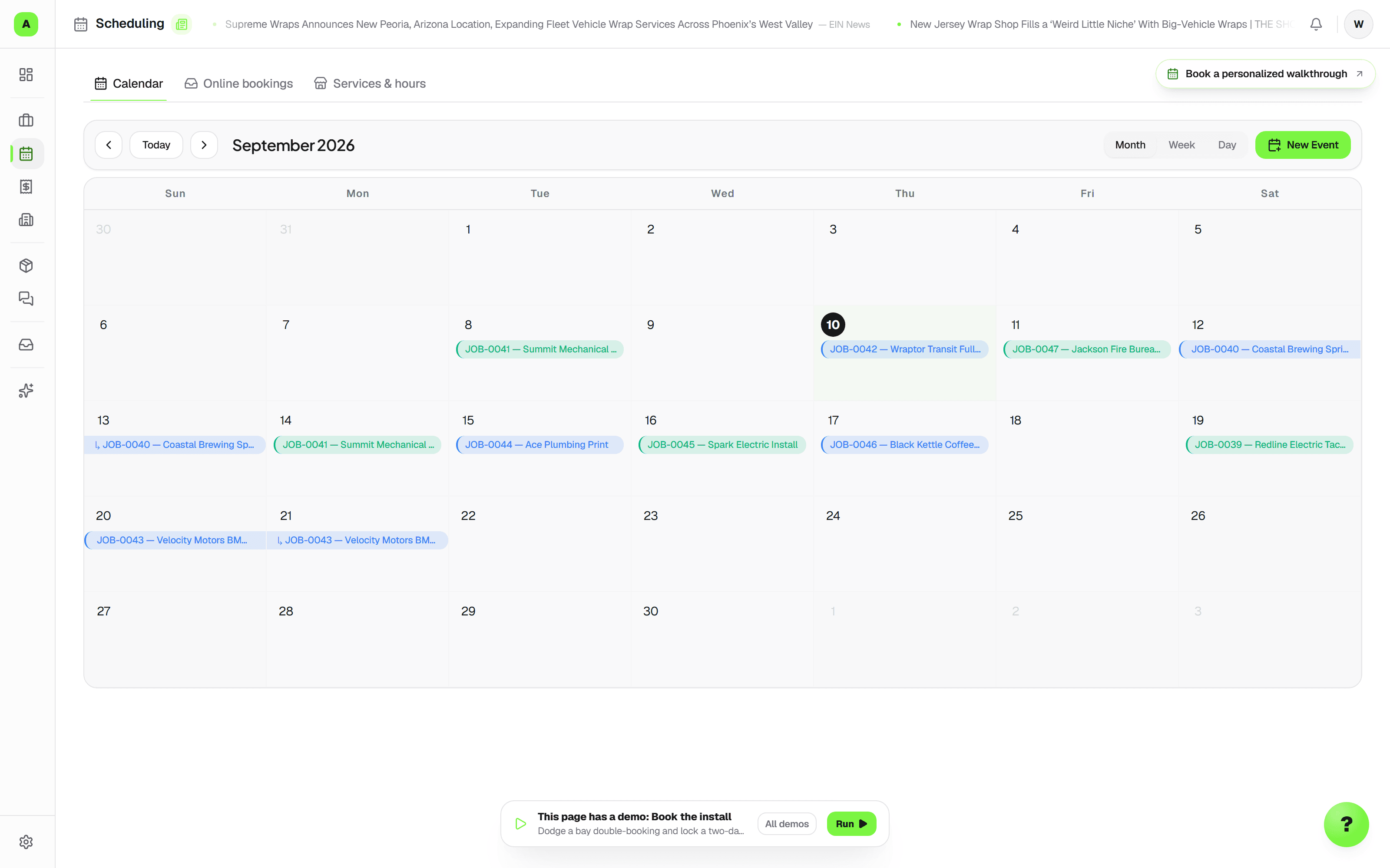 Scheduling in Wraptor
